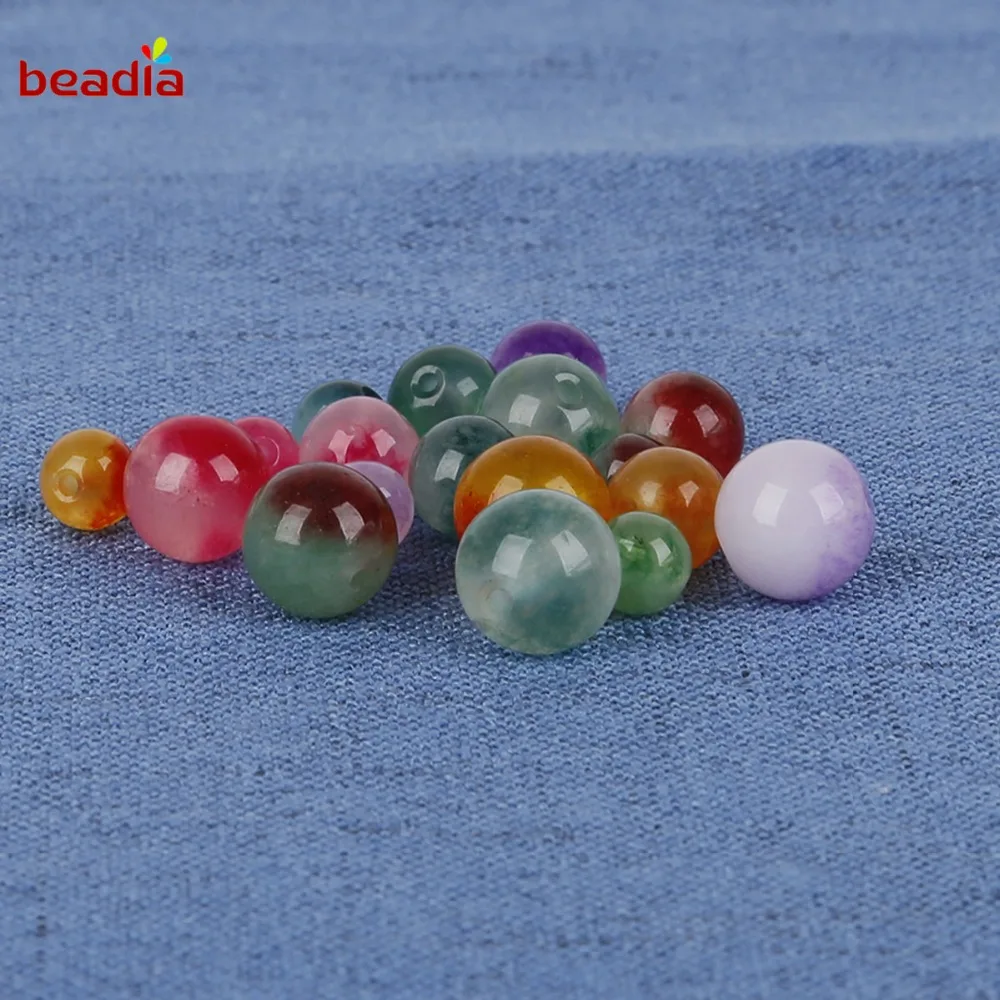 

5-10Pcs High Quality Natural Stone 6/8/10mm Crystal Glass Bead For DIY Women Jewelery Making Clothing Accessories