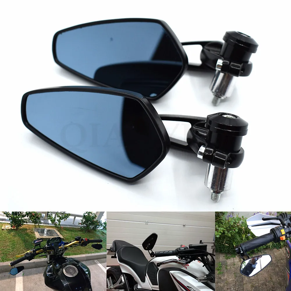 

Universal 7/8"" 22mm handle bar motorcycle bar end mirror Motorcycle Mirror For Suzuki GSR 600 750 GSXR 600 750 1000 TL1000S
