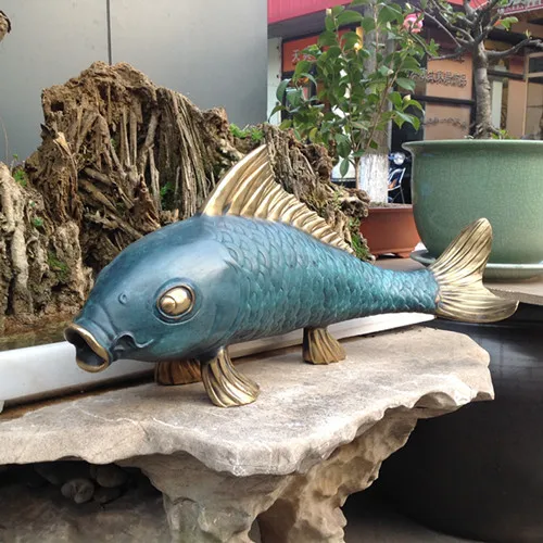 

handicraft ornaments with fish in Home Furnishing feng shui ornaments jewelry ornaments gifts housewarming opening