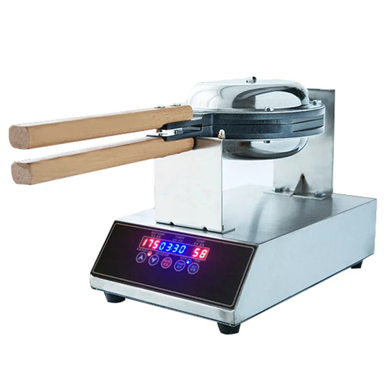 Digital Display Control Egg Waffle Machine Eggettes Waffle Maker 220V 110V Stainless Steel Electric Eggette Maker