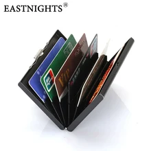 EASTNIGHTS 5 шт/лот высококачественный мужской держатель для кредитных карт из нержавеющей стали Женский металлический чехол для банковских карт