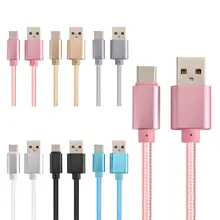 1 м OD 4,6 толще usb type C кабель аксессуар пряди для MacBook Xiaomi 4C/Letv Phone/Oneplus и т. Д
