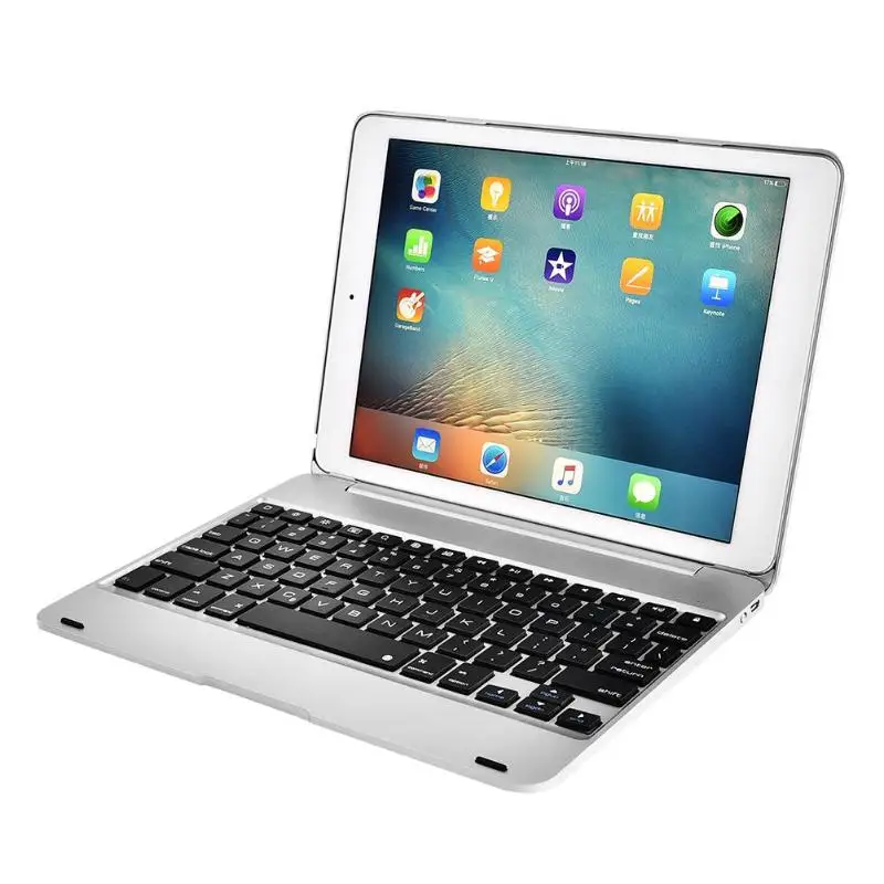 

ALLOYSEED Flip Wireless Bluetooth 78 Keys Keyboard Cover Case with Auto Dormancy Function for New iPad PRO9.7 Air2/1 Keyboard