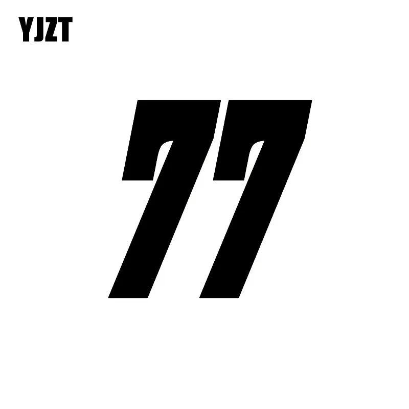Aliexpress.com : Buy YJZT 15CM*14.7CM Fashion Number 77 Vinyl Car