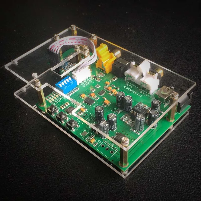 ES9038Q2M JRC5532 DAC I2S SPIDF CSR8675 aptx hd Bluetooth 5 0 модульный декодер плата в чехле с