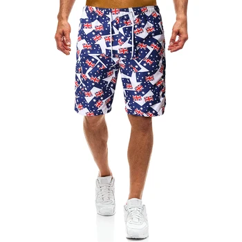 

YASUGUOJI New 2019 Summer Fashion Printed Board Shorts Men Phantom Beach Boardshorts Compression Shorts Mens Shorts Beach