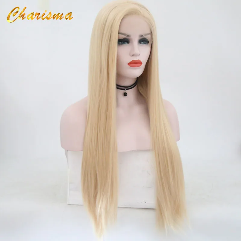 

Charisma Synthetic Lace Front Wigs Blond Wig Long Straight Hair With Natural Hairline Lace Front Wig Women Wig Side Part