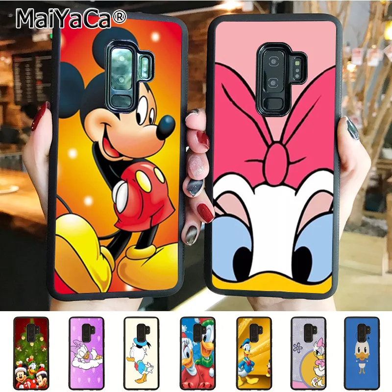 

MaiYaCa Mickey Mouse and Donald Duck soft tpu phone case cover for samsung galaxy s6 edge s5 s7 s8plus s9plus case coque