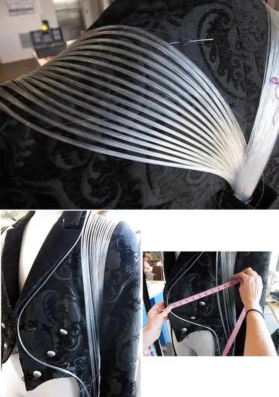 Mayki-installation fiber optic dress