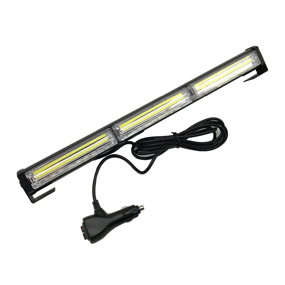 

12V COB LED Emergency Car Grille Light Head Bright Linear LED Mini Hazard Strobe Warning Signal Light bar Surface Mount Beacon