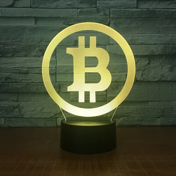 

Led creative table lamp 3d stereoscopic light lamp acrylic 7 color touch night light 2136