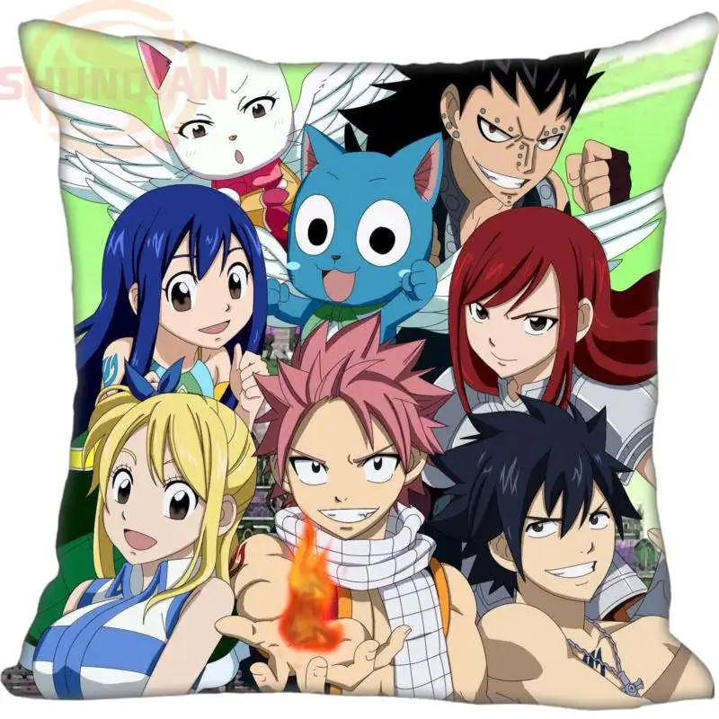 

New FAIRY TAIL full Pillowcase Wedding Decorative Pillow Case Customize Gift For Pillow Cover 35X35cm,40X40cm(One Sides)