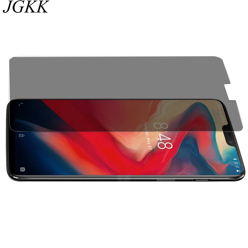 JGKK для Oneplus 6T 6 5 3 3T закаленное стекло защиты экрана от подглядывания