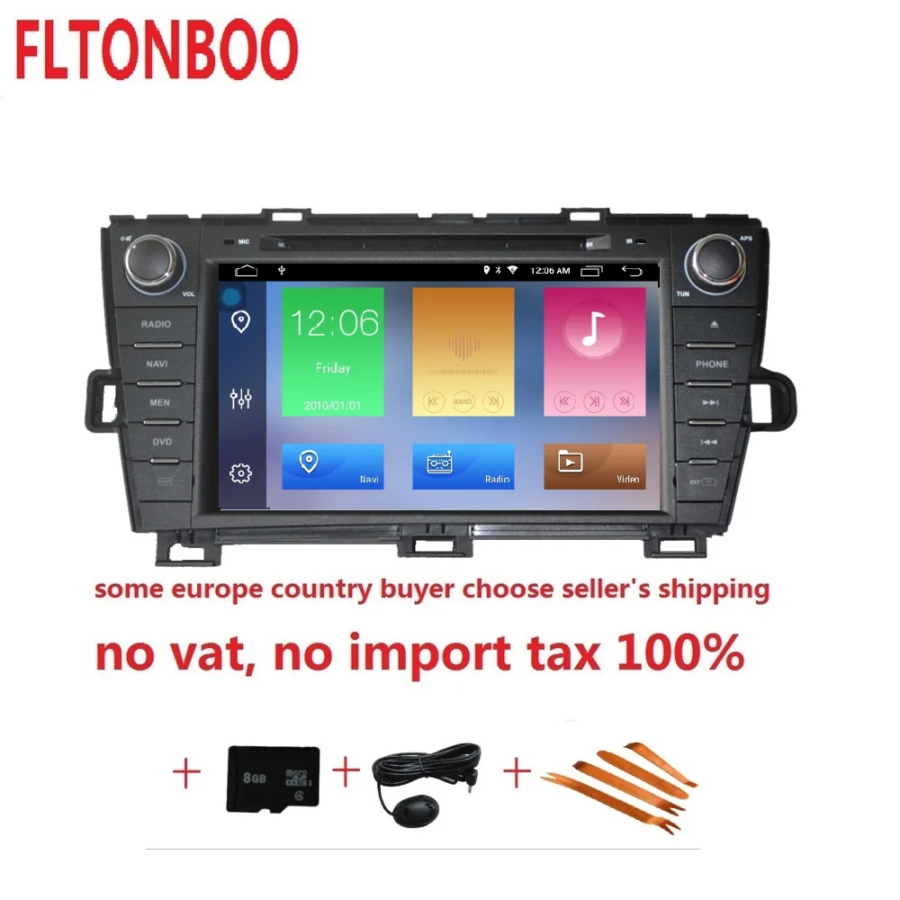 

8"Android 9 Car GPS Navigation radio dvd player for Toyota prius right ,bluetooth,steering wheel,2gb ram,16GB ROM,touch screen