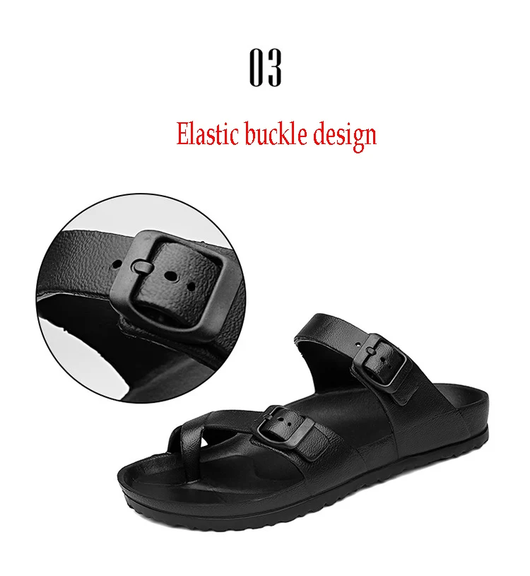 2019 летние Для мужчин новые мягкие тапочки на плоской подошве Студенческая тенденция пляжная обувь пара сандалии и тапочки Для мужчин слово