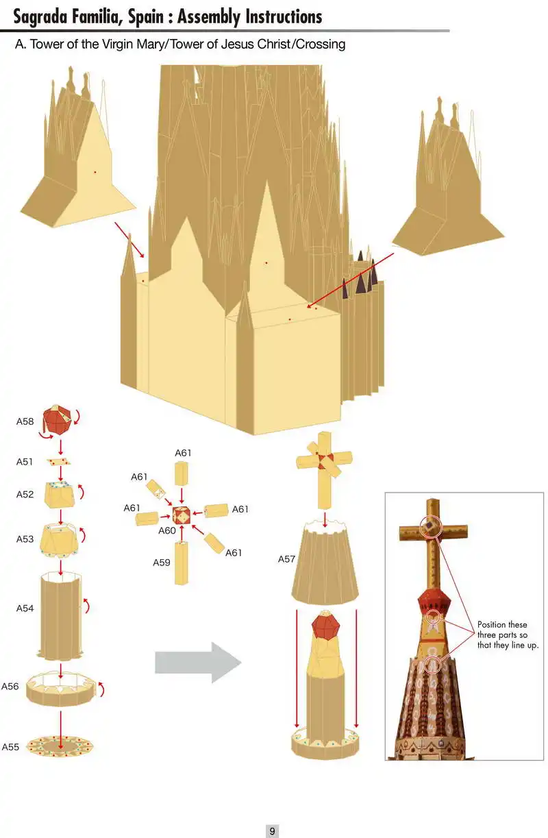 Бумажная модель DIY Sagrada Familia, Испания Ремесленная Бумажная модель архитектура 3D DIY обучающие игрушки ручной работы игра-головоломка для взрослых