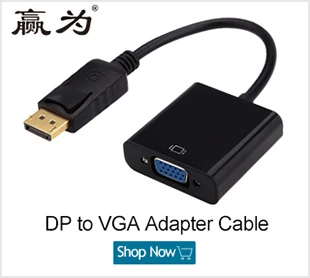 DP0004Displayport DP Male To VGA Female Adapter Cable Converter