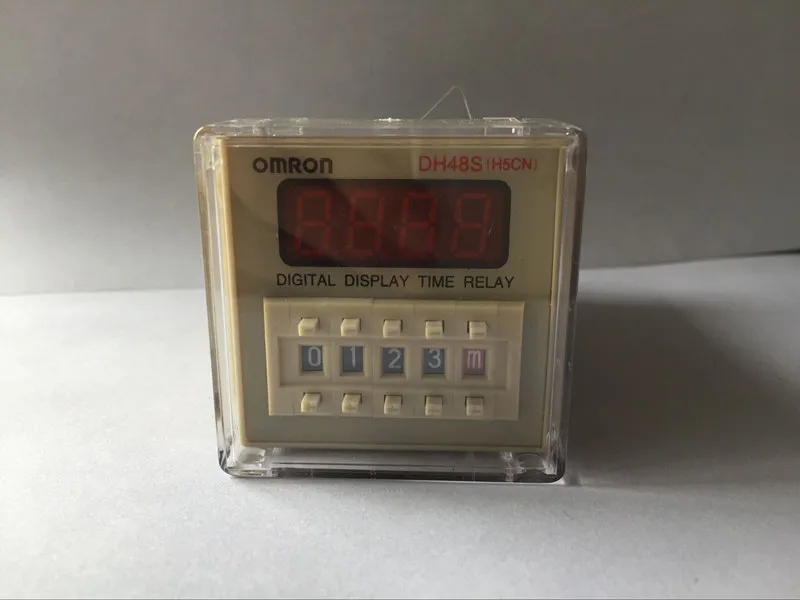 

AC380V 50/60Hz 97*48*48mm digital preset counter relay 0.01S-9999H LED display 8 pin panel installed DH48S-2Z SPDT