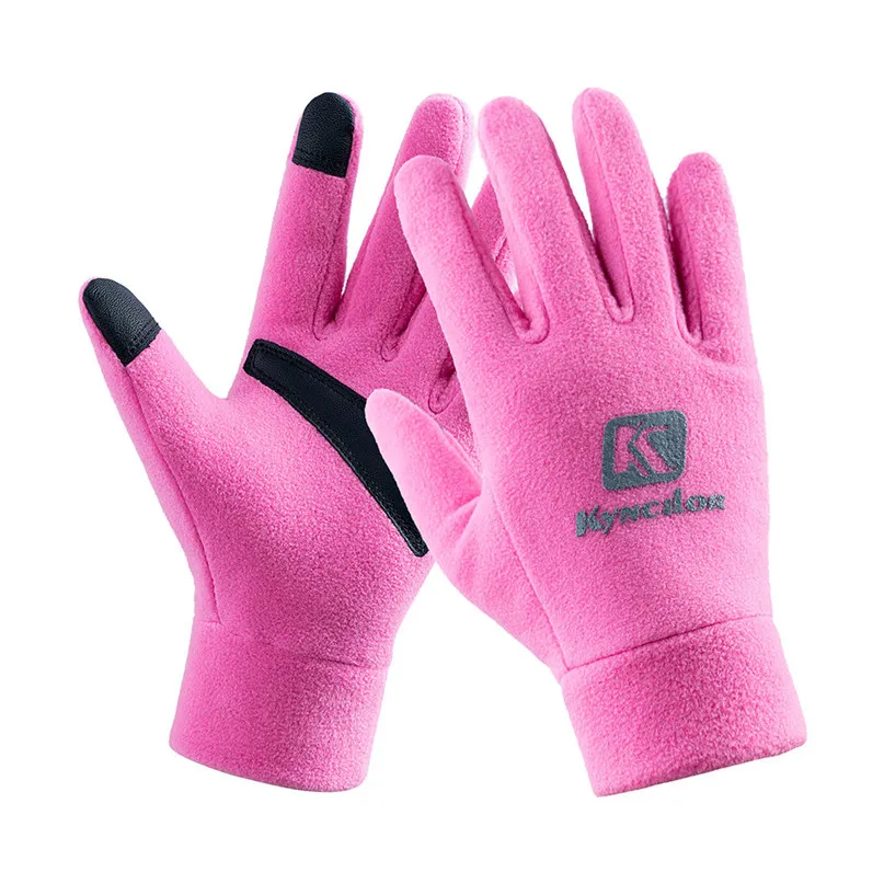 Unisex Winter Gloves Fleece Soft Comfortable Cycling Gloves Outdoor Windproof Climbing Hiking Skiing gloves Man Women #2N07 (9)