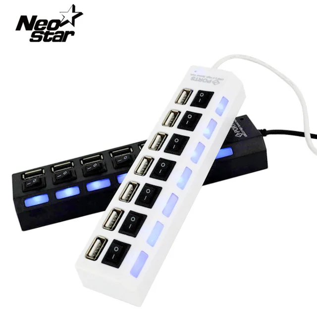 Best Value High Speed 7 Ports USB 2.0 Hub 480 Mbps On/Off Switch USB Splitter Peripherals Accessories For Computer For Laptop Notebook Best Value High Speed 7 Ports USB 2.0 Hub 480 Mbps On/Off Switch USB Splitter Peripherals Accessories For Computer For Laptop Notebook