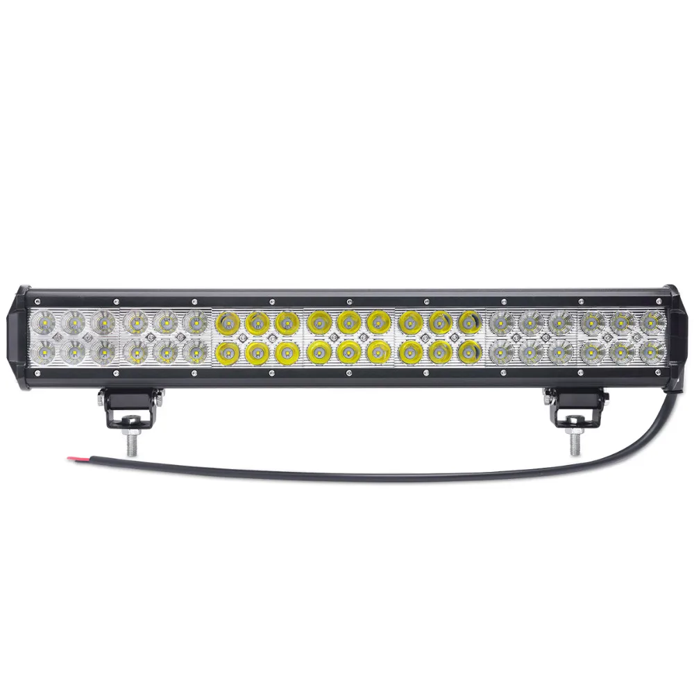 

20" inch 126W LED Work Light Bar for Tractor Boat OffRoad 4x4 Truck SUV ATV Spot Flood Combo Beam 12V 24v off road bar led IP68