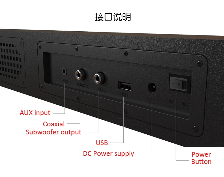 Sounderlink Neus 2,2 канальный Деревянный беспроводной Bluetooth динамик vitrual объемный звук домашний кинотеатр звуковая панель светодиодный ТВ Саундбар