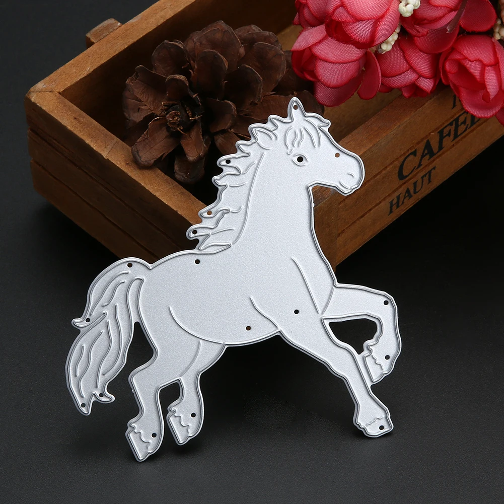 Logam Cutting Dies Cinta Kartun Kuda Folder Template Album Foto Dekorasi Kerajinan Diy Scrapbooking Mati Pemotongan Cutting Dies Cutting Metal Diescut Scrapbooking Aliexpress