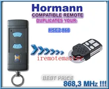 10 pcs HORMANN (Azul botões compatível) HSE2 868 Mhz Da Porta Da Garagem/Portão de Controle Remoto Substituição