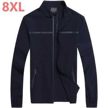 

plus size 9XL 8XL 7XL 6XL 5XL Red color men jacket fashion style patchwork stand collar loose leisure mens jackets and coats
