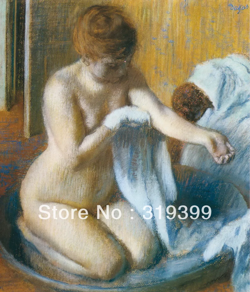 

Oil Painting Reproduction on Linen Canvas,Woman Seated on a Bench 1 by edgar degas ,Free DHL Shipping,100%handmade