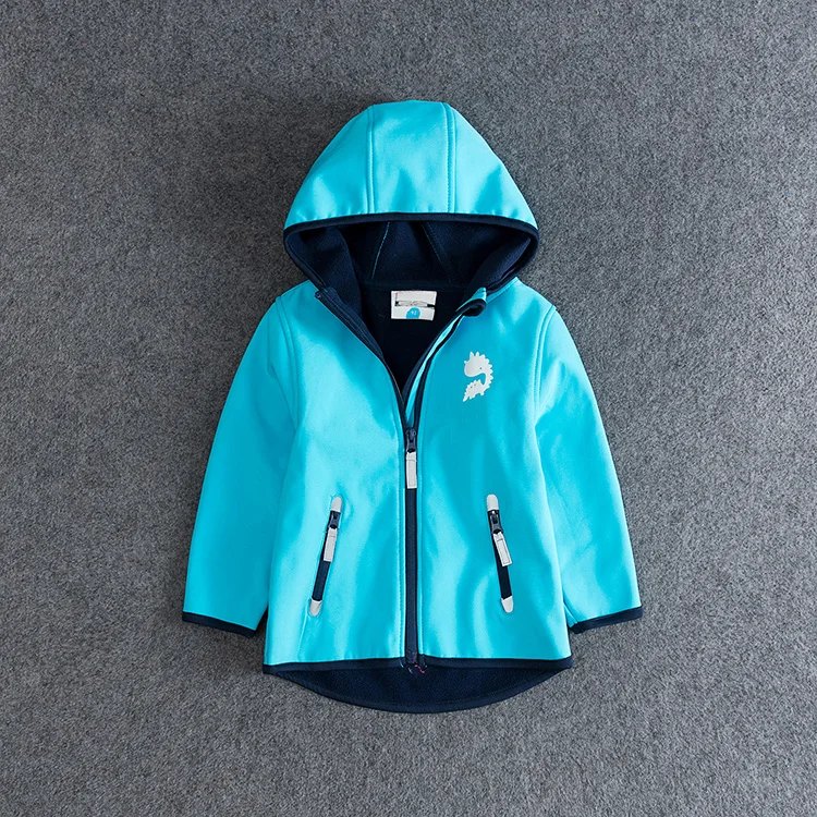 

kids/children/toddler/baby boys blue softshell jacket, size 74 to 92