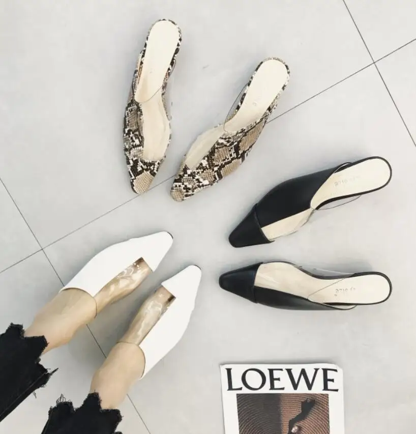 

LTARTA 2019 Women Sexy Leopard Slippers Black White Fashion Stree Sping Wome SHoes sandals CWF-hjr106-6