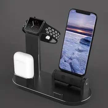 

Multi-function Aluminum Alloy Charger Charging Bracket Dock for Apple Watch 3/2/1 /AirPods/ iphoneX/8/7 Mobile Phone
