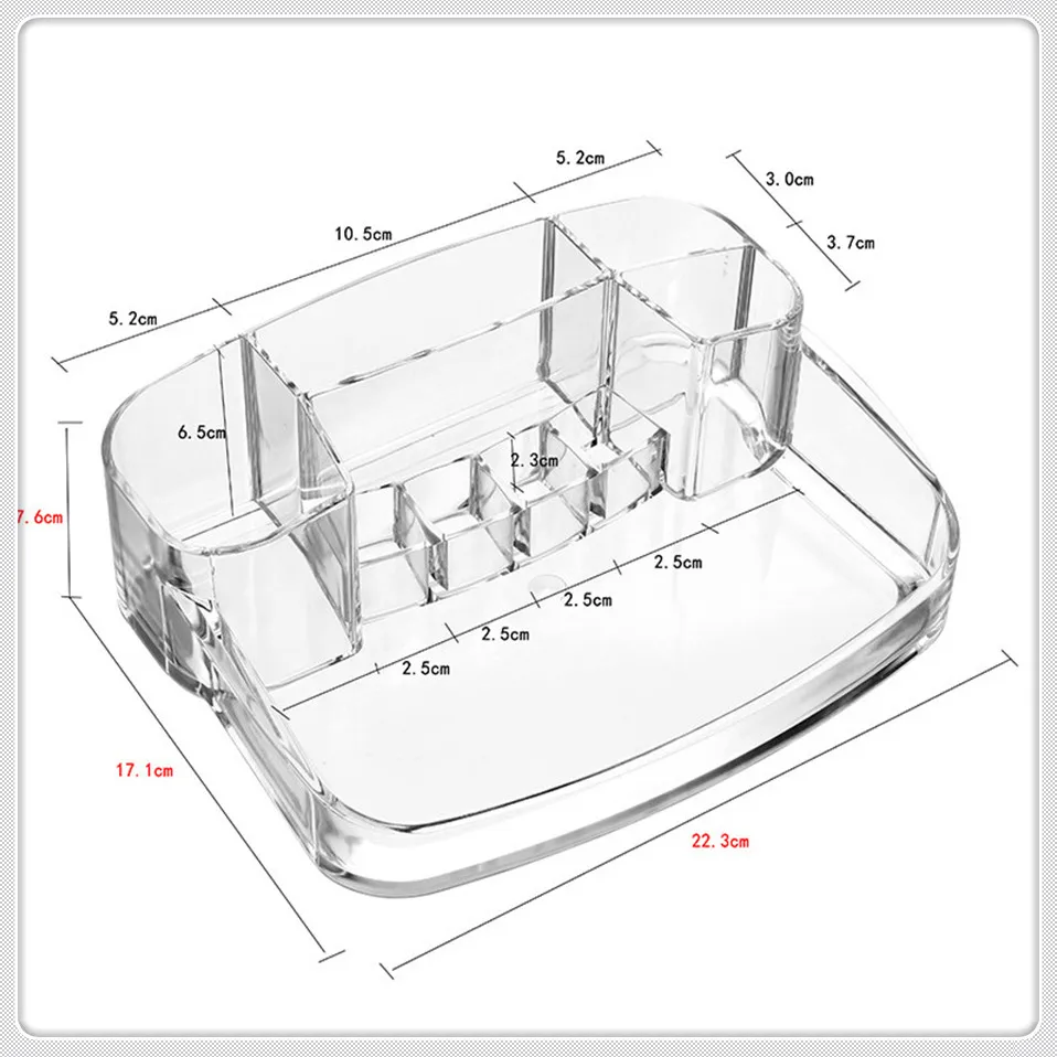 Msjo органайзер для макияжа прозрачный акриловый чехол для хранения лака для ногтей губная помада Косметические хлопковые ящики для хранения Ящики органайзеры для макияжа