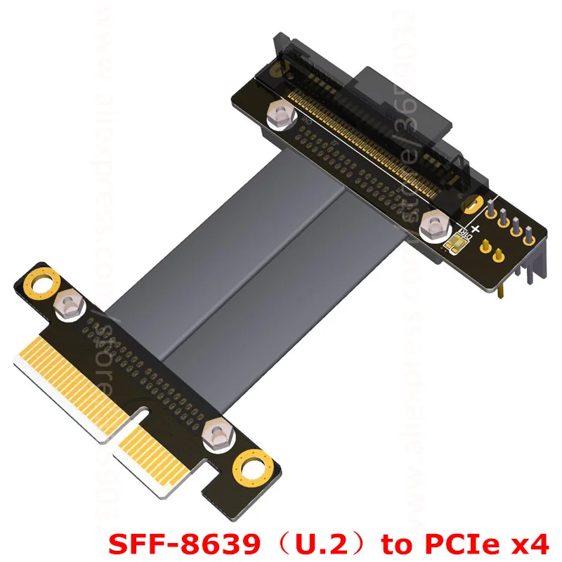 Интерфейс Riser U.2 для PCI E 3 0x4 NVMe твердотельный удлинитель передачи данных Gen3.0