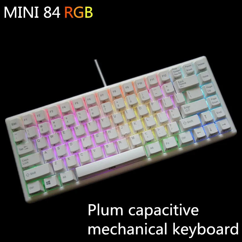 Электростатическая емкостная механическая клавиатура Plum84 компактная игровая с