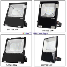 FUTT02 Miboxer 10W/20W/30W/50W RGB+CCT LED Flood light IP65 Waterproof Outdoor Lighting For Garden AC86-265V