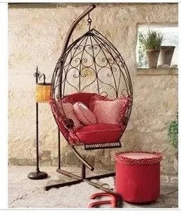 Fashion Iron Rocking Chair Swing Chaise Lounge Hanging Indoor Fashion Iron Rocking Chair Swing Chaise Lounge Hanging Indoor Outdoor Diaolan Park