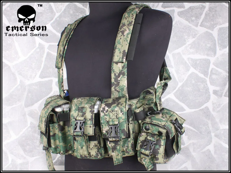 Airsoft Tactical 1961D Navy Seal Chest Rig Vest Digital Woodlandin