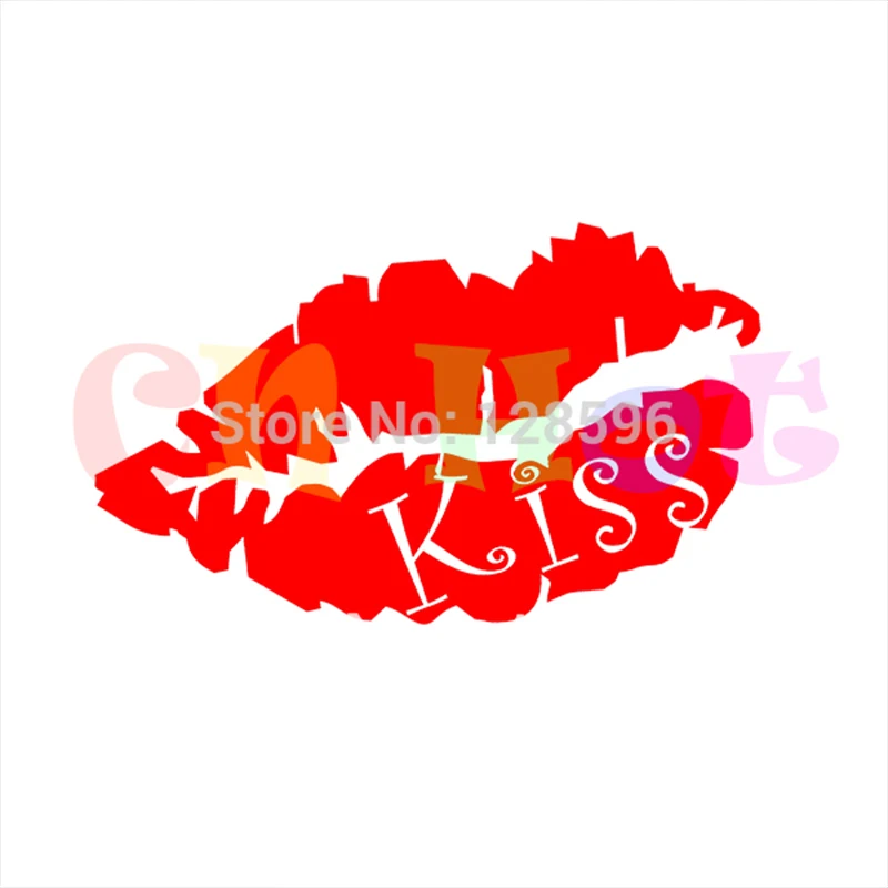 Buy HotMeiNi Kiss Mark Lips Sexy Vinyl Decal Sticker