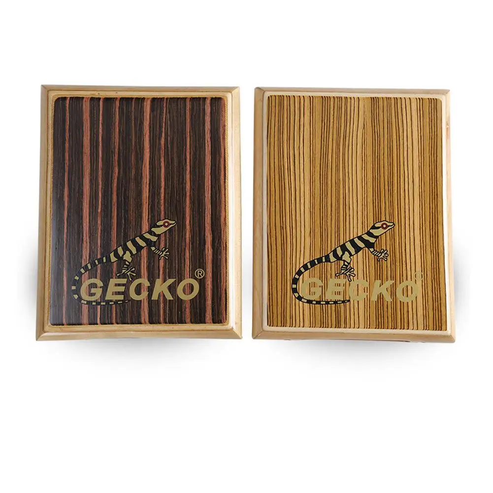 GECKO Cajon Drum дорожная компактная коробка барабан деревянный плоский ручной барабан ударный инструмент с регулируемым гаечным ключом сумка для переноски