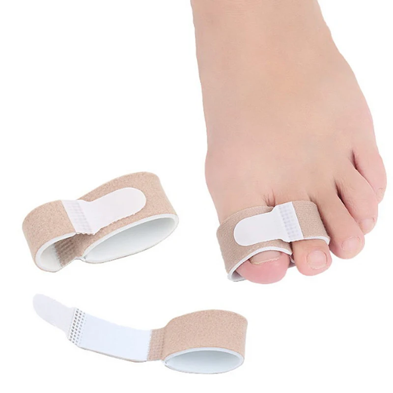 Nylon Latex Toe Finger Straightener Hammer Toe Hallux Valgus Corrector Bandage Toe Separator Splint Wrap Foot Stretcher Care 1PC