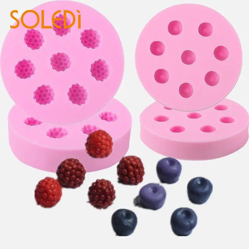 

Tool Pepes Tree Food 4 Models Baking Mold Dry Chocolate Cake Blueberry Fondant Berry Kitchen DIY Chocolate Mold Bakeware Tools