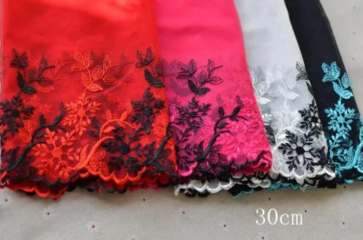 Вышивка из полиэстера ширина 30 см 1 м|polyester lace trim|lace trimgarment accessories |