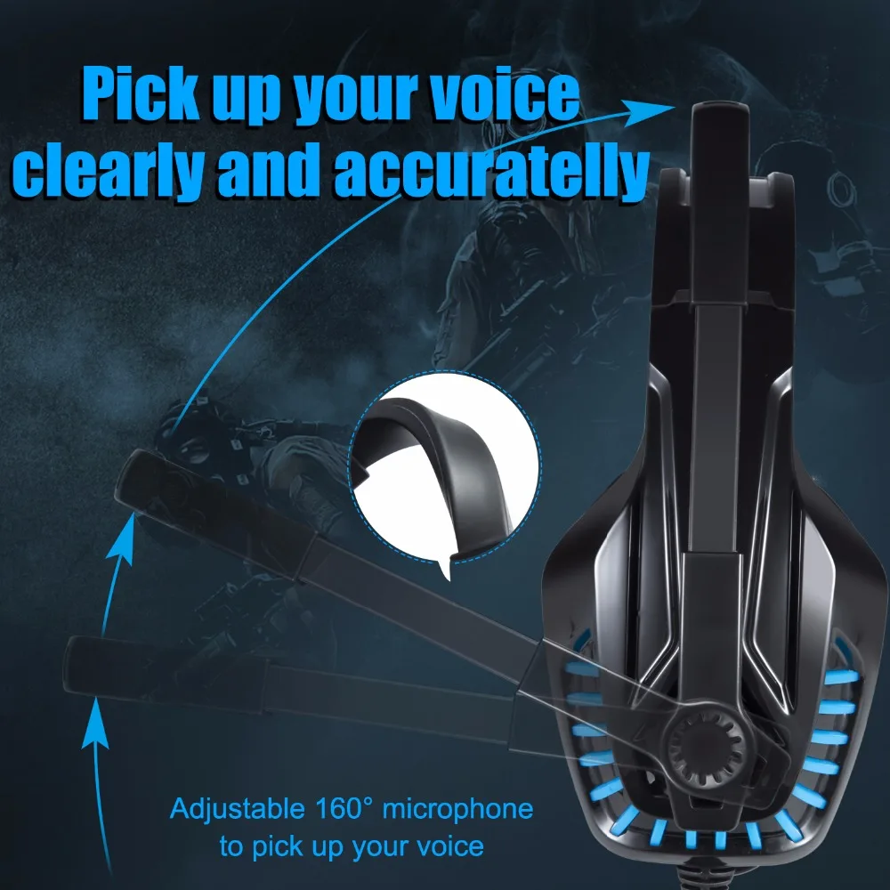 Bang om te sterven hongersnood bord Hunterspider V6 Gaming Headset For Xbox One, Ps4, Over Ear Headphones With  Mic For For Computer Laptop Mac Nintendo Switch Games - Earphones &  Headphones - AliExpress