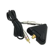 Delta трёхсторонний Премиум татуировки педаль переключатель черный с rca-кабель с зажимом 1 компл./лот