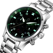 Топ бренд карнавал новые спортивные кварцевые часы мужские часы календарь Секундомер HD светящиеся водонепроницаемые Модные повседневные мужские наручные часы