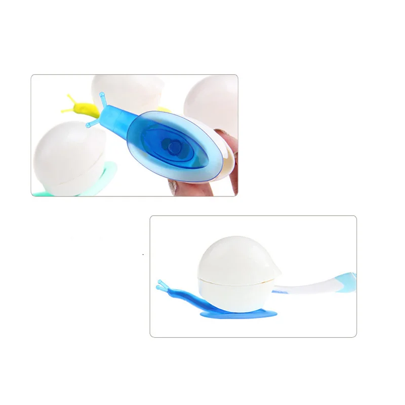 Colorful Snail Suction Cup Toothbrush Holder Bathroom Accessories Sucker Wall Toothbrush Rack (2)