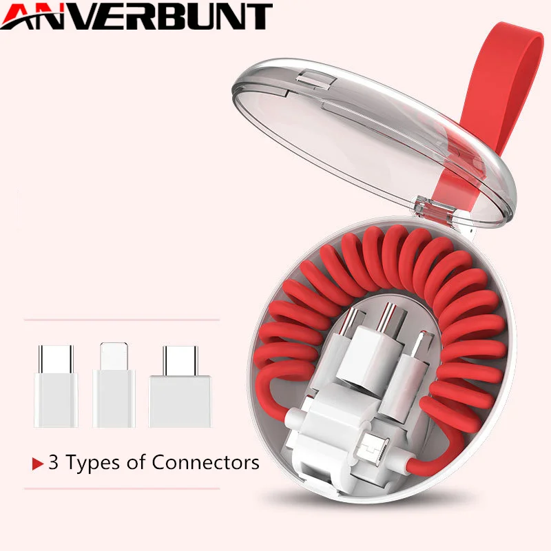 

3 in 1 Fast Charger PD USB Cable Wire with Box USB C Type C Micro USB Cable For Huawei Mate 20 P20 for iPhone Samsung Xiaomi