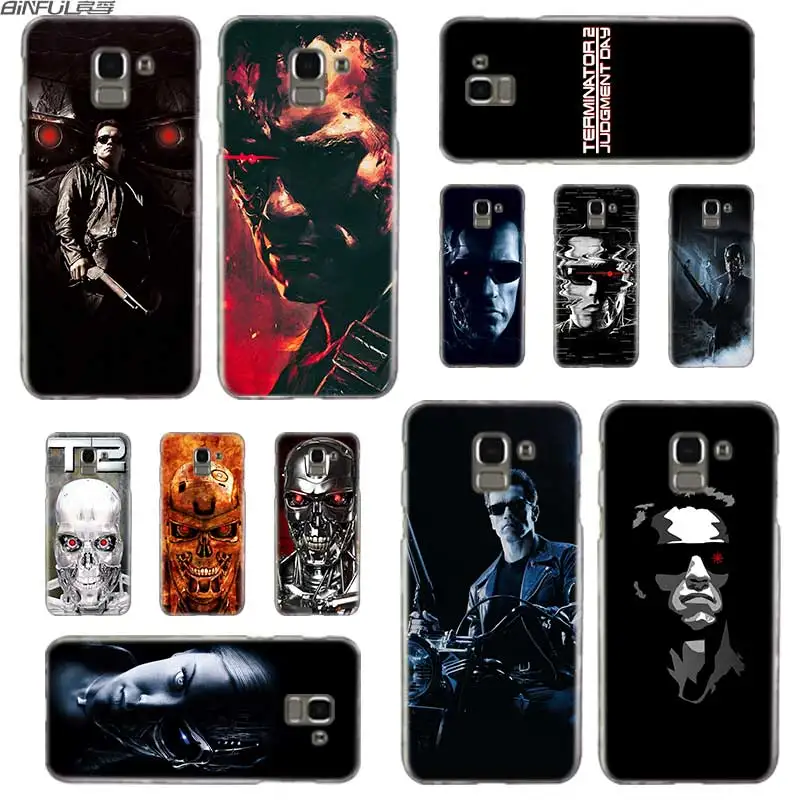 

BINFUL Transparent hard case for Samsung J3 J4 J5 J6 J7 J8 2015 2016 2017 EU 2018 Prime Max Terminator 2 Judgment Day